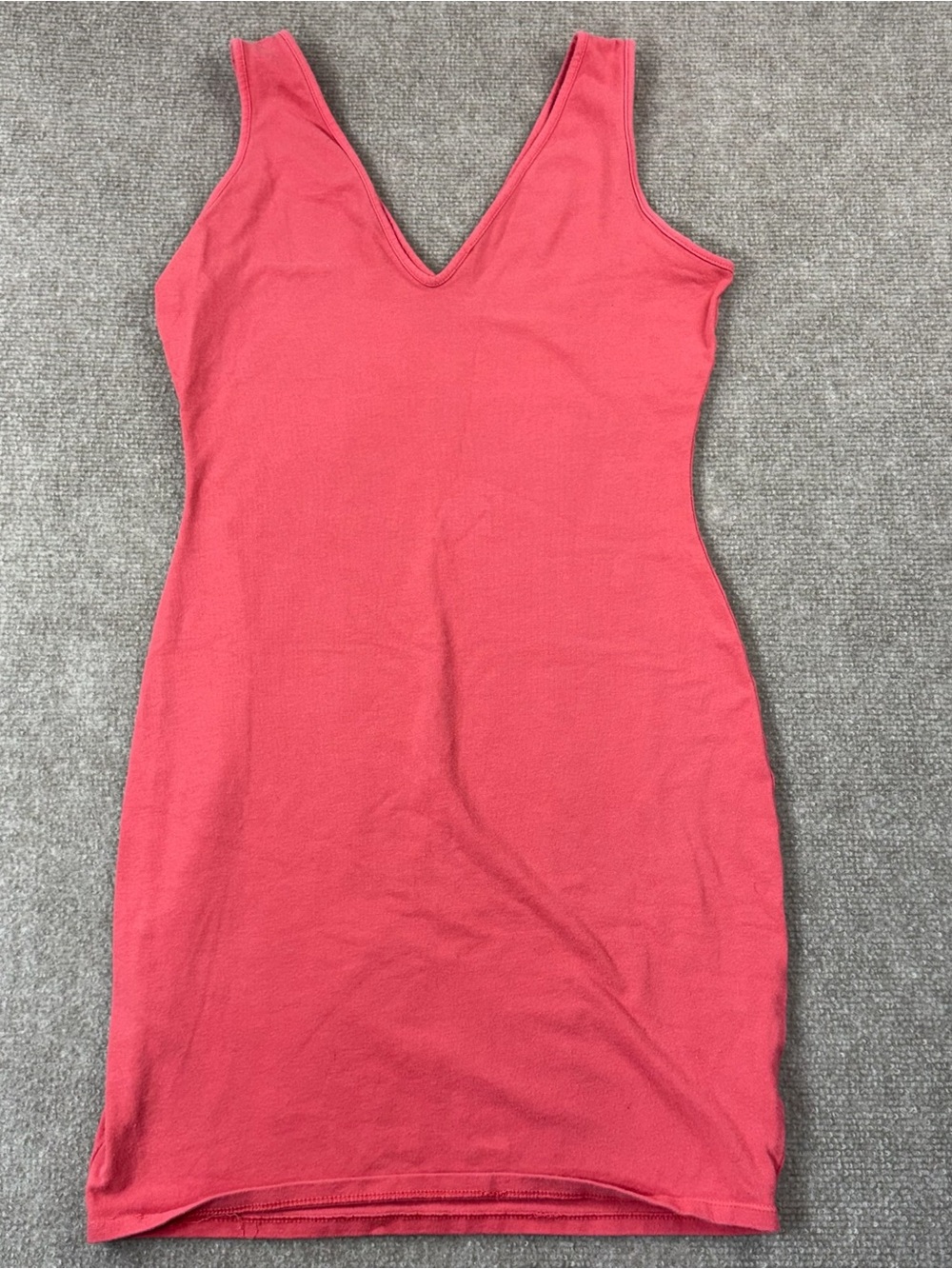 wild fable Coral Pink V-Neck Bodycon Dress